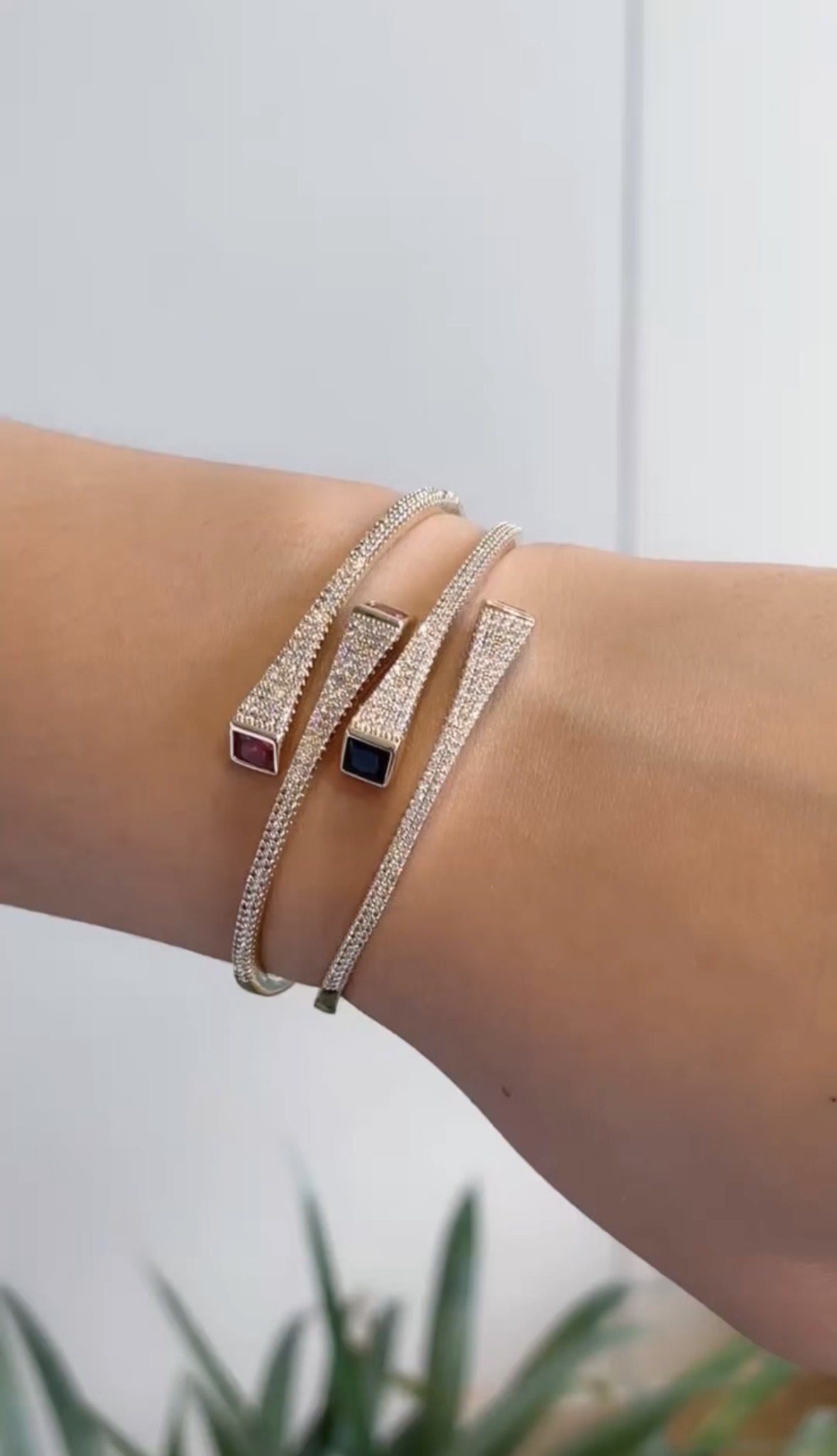 Spark Open Bracelet and Ring Set